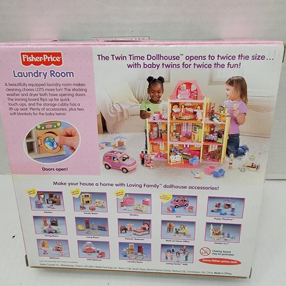 New Fisher Price Loving Family Dollhouse Laundry Room Furniture Washer Dryer +++ - Picture 2 of 11